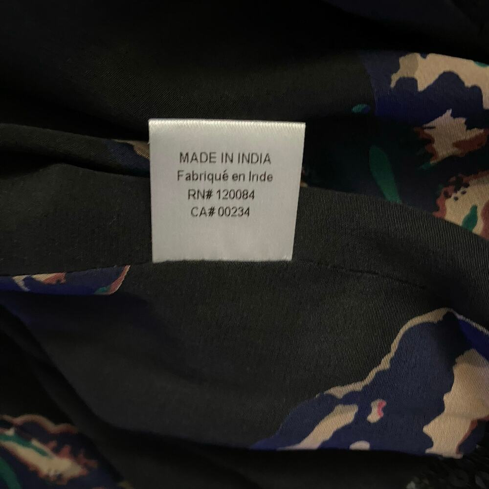 NEW Tucker Size XS Black Sequin Georgette Jacket Silk Lining Butterflies - Picture 5 of 5